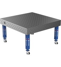 Welding table PRO 15 mm - 1500x1480mm - Φ16 - Diagonal - On wheels