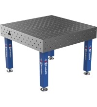 Welding table PRO 15 mm - 1200x1200mm - Φ16 - Diagonal - On feet