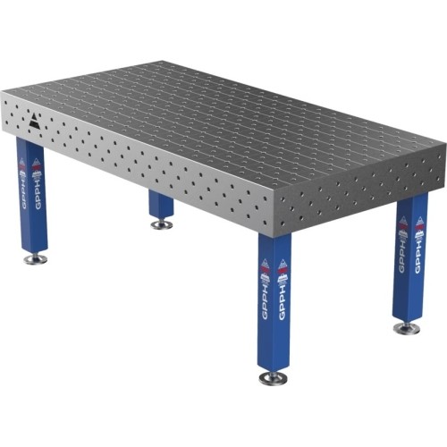 Welding table PRO 15 mm - 2000x1000mm - Φ16 - Diagonal - On feet