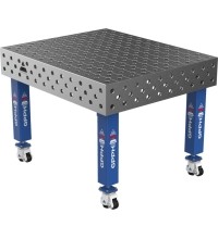 Welding table PRO 15 mm - 1200x1000mm - Φ28 - Diagonal - On wheels