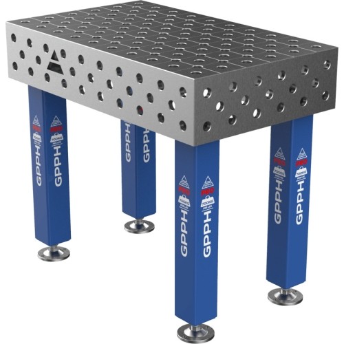 Welding table PRO 15 mm - 1000x600mm - Φ28 - Diagonal - On feet
