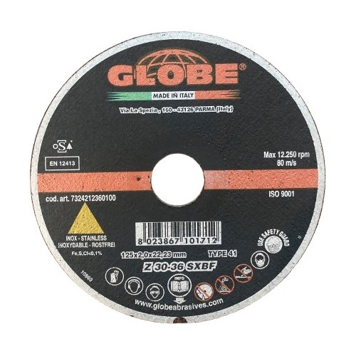 Cutting  disc Globe 125x22.2 INOX - 1.6mm