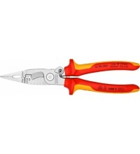 Replės elektros instaliacijos darbams VDE 200mm KNIPEX