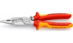 Replės elektros instaliacijos darbams VDE 200mm KNIPEX