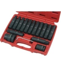 3/4" + 1" Dr. Bit socket impact set (TORX, E-TORX, HEX) 16pcs.