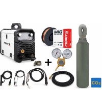 Pusautomačio KOMPLEKTAS FORBY® MIG 200ST LED (sinerginis) + CO2 balionas 8l su priedais
