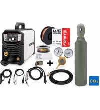Semi-automatic KIT FORBY® MIG-200LT PRO (synergistic) + CO2 cylinder 8l with accessories