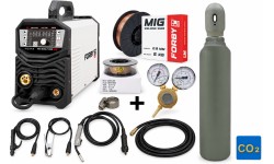 Pusautomačio KOMPLEKTAS FORBY® MIG-200LT PRO (sinerginis)  + CO2 balionas 8l su priedais