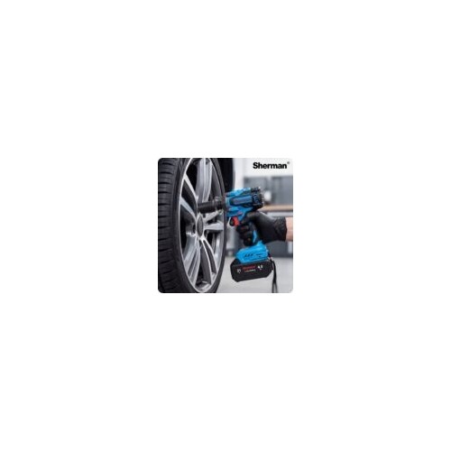 Cordless impact wrench "Sherman ET-105" 500 Nm with 2 batteries and casese