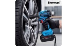 Cordless impact wrench "Sherman ET-105" 500 Nm with 2 batteries and casese