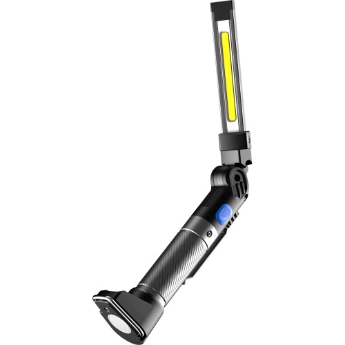 Prožektorius darbui lankstus su UV COB+SMD (įkraunamas)