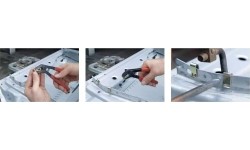 Fixing clamps set with pliers