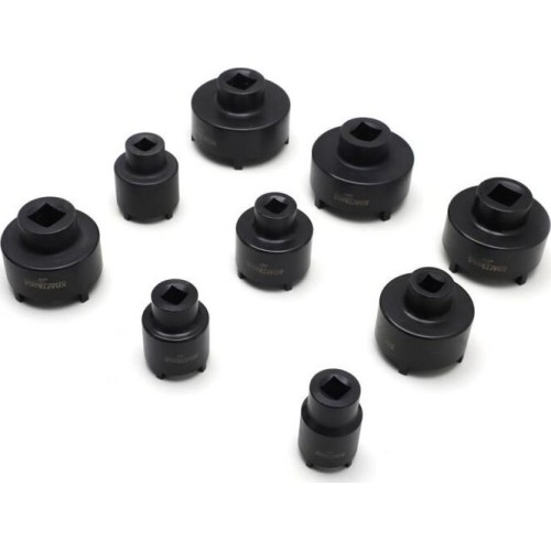 Inside tooth groove bearing lock nut set (9pcs) KM0-KM12