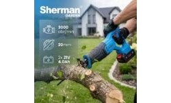 Cordless reciprocating saw ET-505 with 2 × 4.0 Ah batteries