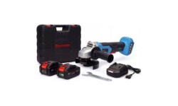 Cordless angle grinder ET-301 with two 4.0 Ah batteries