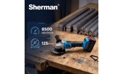 Cordless angle grinder ET-301 with two 4.0 Ah batteries