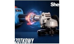 Cordless angle grinder ET-301 with two 4.0 Ah batteries