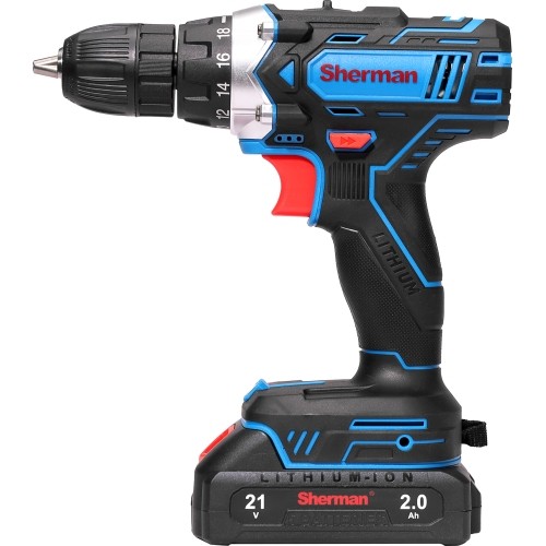 Cordless drill-driver ET-101, 21 V, 28 Nm – two batteries
