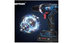 Cordless drill-driver ET-101, 21 V, 28 Nm – two batteries