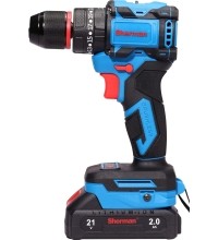 Cordless impact drill-driver ET-102, 21 V, 50 Nm – two batteries