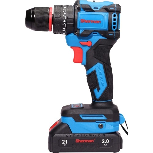Cordless impact drill-driver ET-102, 21 V, 50 Nm – two batteries