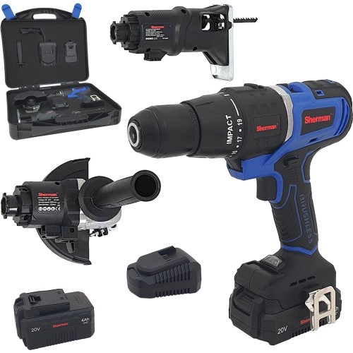 Cordless multifunction Multitool - 3 - cordless screwdriver, jigsaw, sander