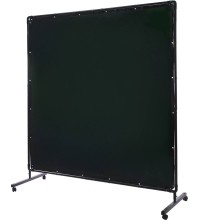 Apsauginė suvirinimo užuolaida su rėmu, 1,80 x 1,80 m - žalia