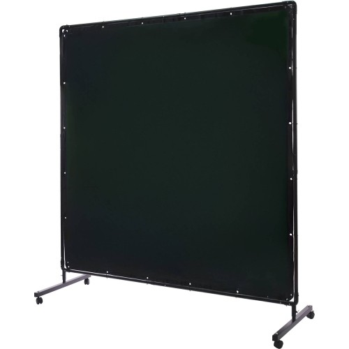 Apsauginė suvirinimo užuolaida su rėmu, 1,80 x 1,80 m - žalia
