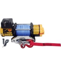 Electric winch 12V 4500LBS/2040KG (Synthetic rope)