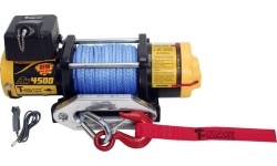 Electric winch 12V 4500LBS/2040KG (Synthetic rope)