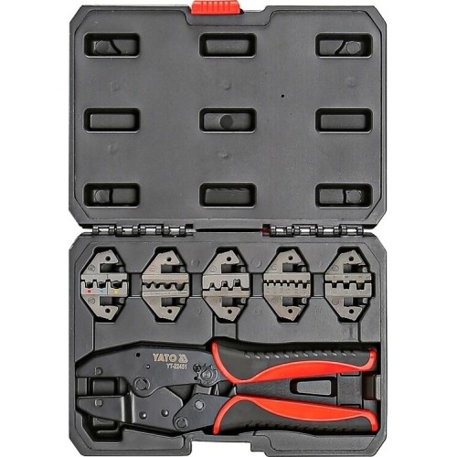 Quick interchangeable ratchet crimper set