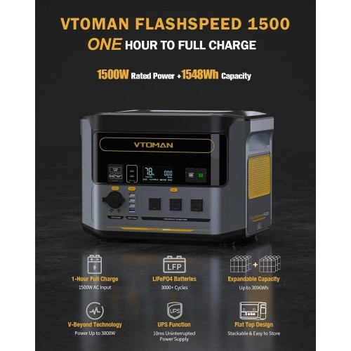 Portable power station 1548Wh