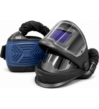 Automatic darkening welding mask with digital filter and PAPR system