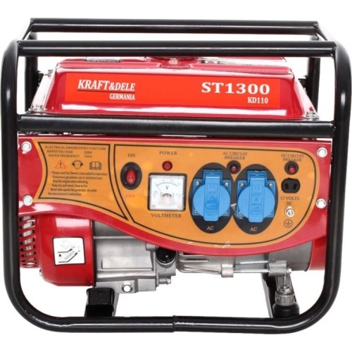 Benzininis vienfazis elektros generatorius, 230 V / 12 V