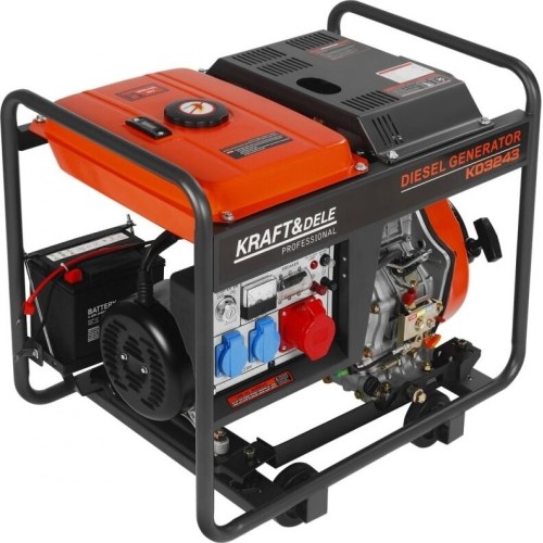 Dyzelinis elektros generatorius, 6,5/7 kW, 230/400 V, su elektriniu paleidimu