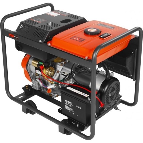 Diesel electric generator, 6.5/7 kW, 230/400 V, with electric start