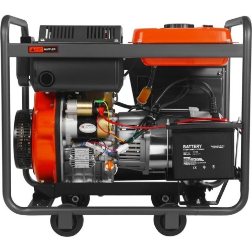 Dyzelinis elektros generatorius, 6,5/7 kW, 230/400 V, su elektriniu paleidimu
