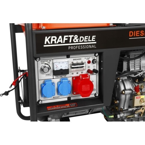 Dyzelinis elektros generatorius, 6,5/7 kW, 230/400 V, su elektriniu paleidimu