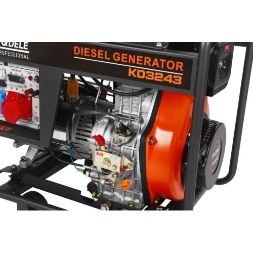 Dyzelinis elektros generatorius, 6,5/7 kW, 230/400 V, su elektriniu paleidimu