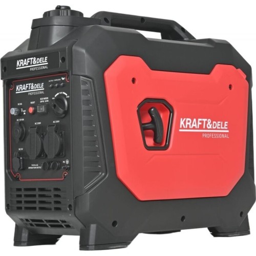 Inverterinis benzininis elektros generatorius, 3,5 kW, 230 V, su 12 V ir USB išėjimais