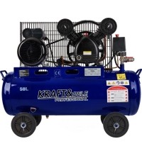 Oil-lubricated belt-driven air compressor, 50 l, 2.8 kW, 8 bar