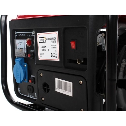 Benzininis elektros generatorius, 800 W, maks. 1200 W, 230 V / 12 V
