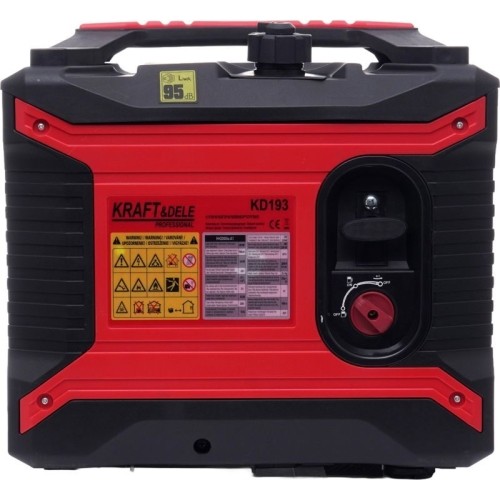 Inverterinis benzininis elektros generatorius, 2 kW, 230 V, maksimali galia 2,5 kW