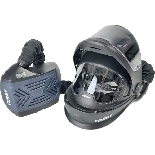 Suvirintojo skydelis FORBY® AIR MAX su automatine PAPR A6 WAVE™ sistema