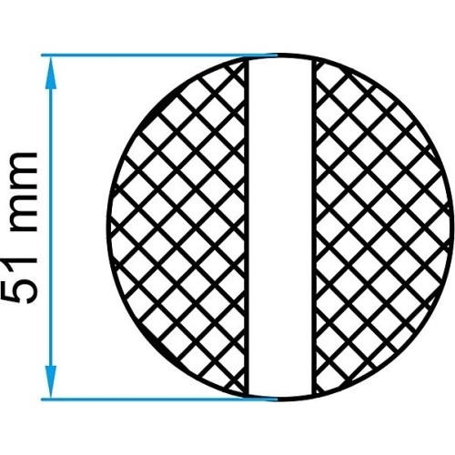 Rubber jack pad Ø51mm for welding seam, reinforced