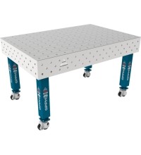 PRO INOX suvirinimo stalas 15 mm - 1500x1000mm - PRO INOX - Φ16 - 100x100mm - Ant ratukų