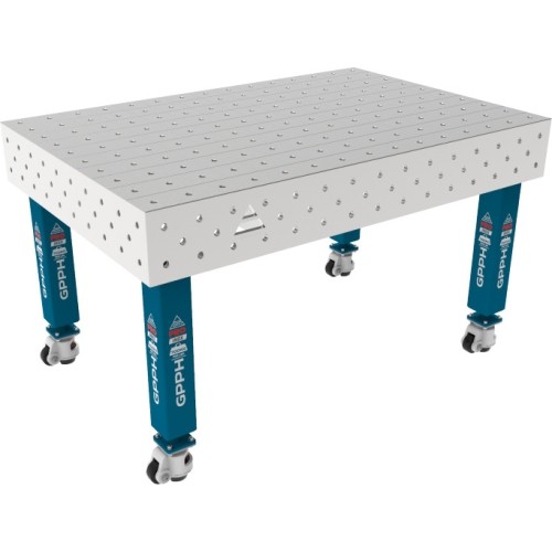PRO INOX suvirinimo stalas 15 mm - 1500x1000mm - PRO INOX - Φ16 - 100x100mm - Ant ratukų