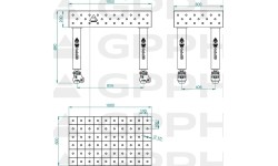 PRO INOX suvirinimo stalas 15 mm - 1200x1000mm - PRO INOX - Φ16 - 50x50mm - Ant kojelių