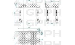 PRO INOX suvirinimo stalas 15 mm - 2000x1000mm - PRO INOX - Φ16 - 50x50mm - Ant kojelių