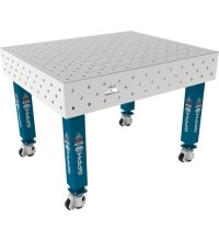 PRO INOX Welding Table 15mm - 1200x1000mm - PRO INOX - Φ16 - Diagonal - On wheels